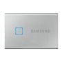 Samsung T7 Touch Portable SSD - 2 TB - USB 3.2 Gen.2 External SSD Metallic Silver (MU-PC2T0S/WW)