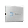 Samsung T7 Touch Portable SSD - 2 TB - USB 3.2 Gen.2 External SSD Metallic Silver (MU-PC2T0S/WW)