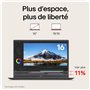 LG Electronics PC Portable 16" Gram Pro 16Z90TS-G.AU79F - 1,23kg, écran QHD+ Format 16:10 (2560x1600), Intel Ultra7 256V, RAM 16