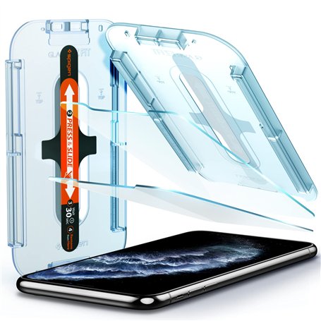 Spigen Glas.TR EZ Fit Verre Trempé Compatible avec iPhone 11 Pro