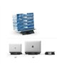 Ringke Folding Stand 2 Support Ordinateur Portable Pliable Plat Mince Léger Maniable Portable Porte Ventilé Laptop Stand Magnéti