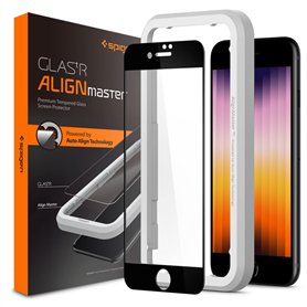 Spigen AlignMaster Verre trempé compatible avec iPhone SE 3 (2022)
