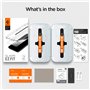 Spigen Glas.TR EZ Fit Verre Trempé Compatible avec iPhone 12, iPhone 12 Pro, 2 Pièces, Résistant aux Rayures, 9H Protection écra