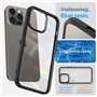 Spigen Coque de Protection Ultra Hybride pour iPhone 14 Pro Max - Anti-jaunissement - Transparent - Fine - Noir Mat