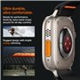 Spigen Lite Fit Ultra Bracelet Compatible avec Apple Watch Ultra 2/1 49mm, Series 10 46mm, Series 9/8/7/6/5/4/SE 45mm, 44mm - No