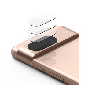 Ringke Protection Caméra Google Pixel 8 Verre Trempé [3 Pack] 9H Dureté Camera Lens Protection Anti-Rayures Aucune Interférence