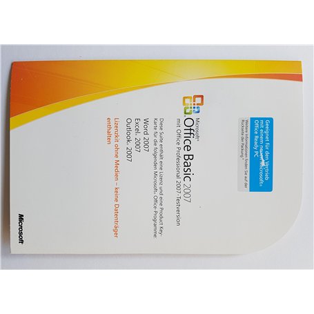 Microsoft Office Basic 2007 deutsch (Lizenz-Key) [Import allemand]