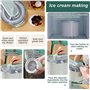 GAYAYAS Machine à crème glacée Commerciale for la Maison, Trémie Sorbetière Glace à l’Italienne Pré-Réfrigération 3 Saveurs Nett