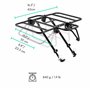 Vincita Porte-Bagages Avant pour vélo, avec Aile Extensible pour Tailles de Cadres de 26" à 29", Noir, r, Charge maximale 22 LB 