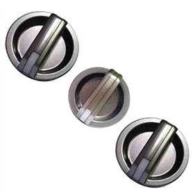3 pièces bouton de commande de ventilateur de chauffage ca de console avant de voiture en plastique gris compatible avec PJ PK C