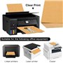 Étiquette Adhésif Imprimable pour Imprimantes, Imprimante Papier Autocollant Kraft, A4 Papier Adhésif, 25PCS A4 Étiquette Autoco