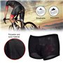 Unisexe Cyclisme sous-Vêtements Polyester Lycra Éponge 3D Rembourré Vélo Équitation Shorts Pantalon M - XXXL(XXXL)