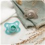 MAM Original Night Lot de 2 tétines lumineuses en silicone SkinSoft avec étui porte-sucette 6 mois neutre