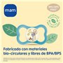 MAM MAM Air Lot de 2 tétines avec bouclier ventilé qui brille dans le noir, à partir de 16 mois, avec tétine symétrique, plate e