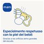MAM MAM Air Lot de 2 tétines avec bouclier ventilé qui brille dans le noir, à partir de 16 mois, avec tétine symétrique, plate e