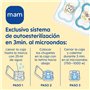 MAM MAM Air Lot de 2 tétines avec bouclier ventilé qui brille dans le noir, à partir de 16 mois, avec tétine symétrique, plate e