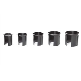 Doppler Inserts de réduction pour Pied de Parasol en Granit - Jeu de 5 Anneaux de réduction - 52/48/38/32/25 mm