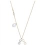 Swarovski Collier Femme avec Pendentif Duo Infinity Argent Plaqué Or Cristaux Multicolore