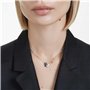 Swarovski Pendentif cygne, Cygne, Noir, Métal rhodié