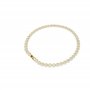Swarovski Collier Una Angelic Tennis, Coupe ronde, blanc, Métal doré