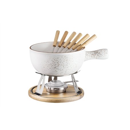MÄSER Pintar 935480 Service à fondue au fromage vintage en céramique pour 6 personnes