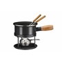 MÄSER 935481 Service à fondue au fromage en acier inoxydable pour 2 personnes Noir