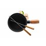 MÄSER 935481 Service à fondue au fromage en acier inoxydable pour 2 personnes Noir