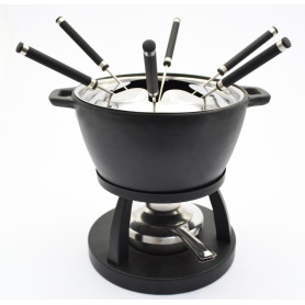 MÄSER 935482 Service à fondue en fonte pour 6 personnes Idéal pour fondue à la viande