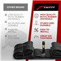 Fincci Chambre a Air 26 Pouces - Paire Сhambres à Air VTT 26 x 1.75 x 1.95 x 2.00 x 2.1 avec Valve Schrader 48mm pour Route bici