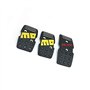 Pédales de Voiture,Couvre Pédale 3pcs Noir Racing Non-Slip manuel d'embrayage en métal de frein de voiture Accélérez Pédales