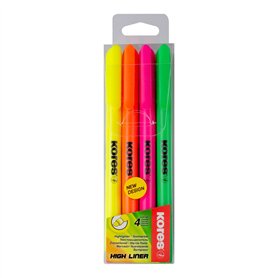 Kores - High Liner : Surligneurs Fins de Couleur Néon