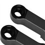Rallonge de rétroviseur, 10 mm 8 mm Kit d'adaptateur de rétroviseur de moto Riser Mount Extender