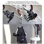 Niiyen 1 Paire Pédales de vélo, Pédale de Vélo avec Cale-Pieds et Sangles, Pédales de Cyclisme en Nylon cale-Pieds Sangles pour 