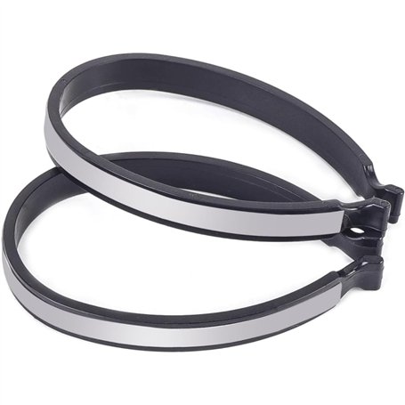 Kjzeex Lot de 2 pinces à pantalon réfléchissantes universelles pour cyclistes - Protection de pantalon de vélo pour pantalons
