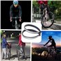 Kjzeex Lot de 2 pinces à pantalon réfléchissantes universelles pour cyclistes - Protection de pantalon de vélo pour pantalons, v