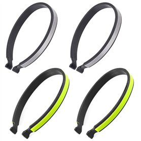 NBIWTOWO Lot de 2 paires de pinces à pantalon réfléchissantes pour vélo
