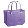 Été EVA Sac De Plage Panier Femmes Silicon Beach Fourre-Tout avec Trous Respirant Pouch Shopping Panier De Rangement