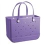 Été EVA Sac De Plage Panier Femmes Silicon Beach Fourre-Tout avec Trous Respirant Pouch Shopping Panier De Rangement, for Plage 