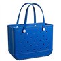 Été EVA Sac De Plage Panier Femmes Silicon Beach Fourre-Tout avec Trous Respirant Pouch Shopping Panier De Rangement, for Plage 