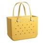 Été EVA Sac De Plage Panier Femmes Silicon Beach Fourre-Tout avec Trous Respirant Pouch Shopping Panier De Rangement