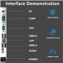 WEIMILOR Système de Point de Vente (PDV), Caisse enregistreuse avec écran Tactile 15 Pouces, processeur N2930, 4 Go de RAM, 64 G