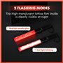 Bâton de Circulation Clignotant LED, 41cm Bâton de Trafic Lampe de Poche LED Baton Lumineux Fluorescent Lightstick Baguette Traf