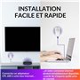 Prise filtrée et Port Ethernet