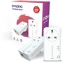 Strong Powerline 600 V2.0 Lot de 2 adaptateurs Homeplug Passthrough Starter Kit