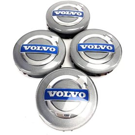 ZUOBYMBC 4 Pièces Cache-Moyeu pour Volvo XC90 V40 V50 V60 V70 V90 C30 C40 C70 64mm