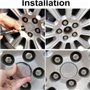 ZUOBYMBC 4 Pièces Cache-Moyeu pour Volvo XC90 V40 V50 V60 V70 V90 C30 C40 C70 64mm,Cache Moyeux,Cache de Roue Centrale,Auto Cach