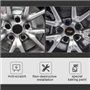 ZUOBYMBC 4 Pièces Cache-Moyeu pour Volvo XC90 V40 V50 V60 V70 V90 C30 C40 C70 64mm,Cache Moyeux,Cache de Roue Centrale,Auto Cach