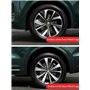 ZUOBYMBC 4 Pièces Cache-Moyeu pour Volvo XC90 V40 V50 V60 V70 V90 C30 C40 C70 64mm,Cache Moyeux,Cache de Roue Centrale,Auto Cach