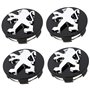 ZUOBYMBC 4 Pièces Cache-Moyeu pour Peugeot 108 208 2008 308 3008 3008 508 5008 60mm
