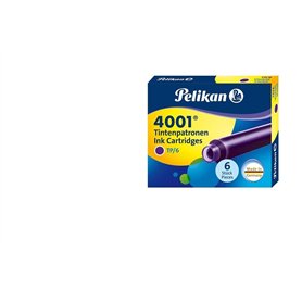 Pelikan 4001 TP/6 Lot de 4 boîtes de 6 stylos plume Violet